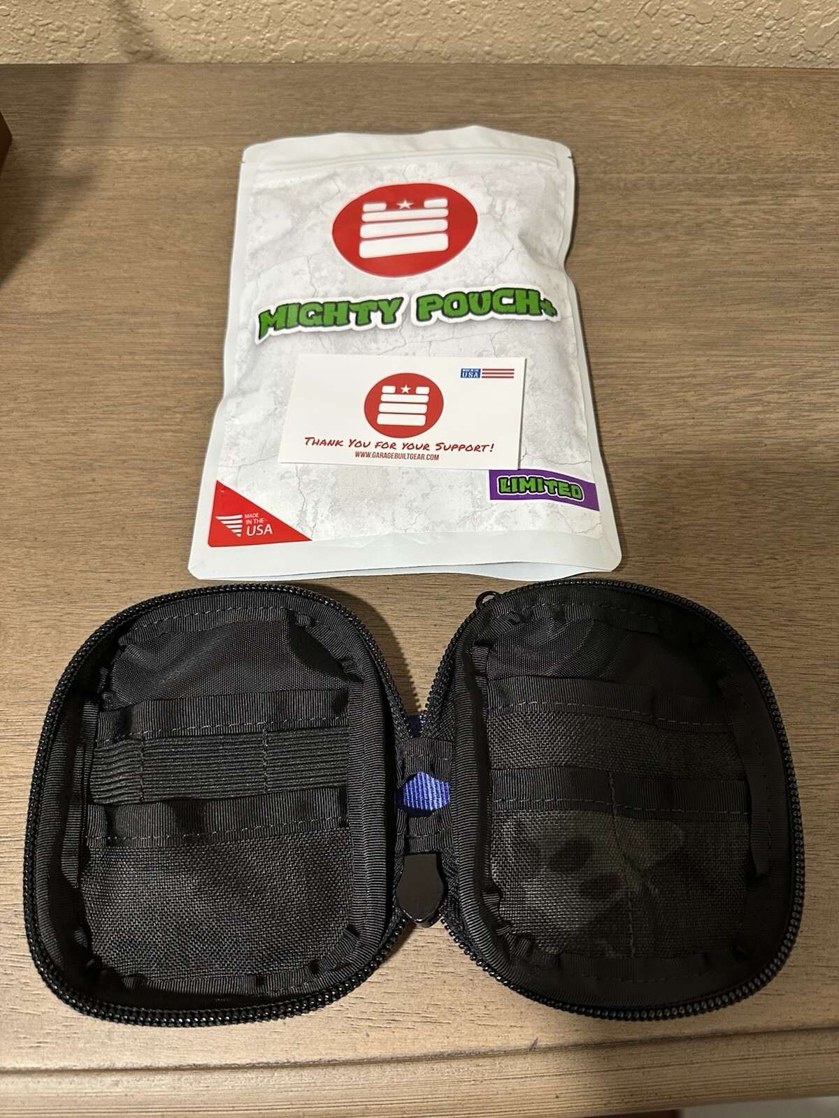 Garage Built Gear Mighty Pouch Plus LEO Leonardo Blue w/ Camo TMNT GBG BNIB EDC