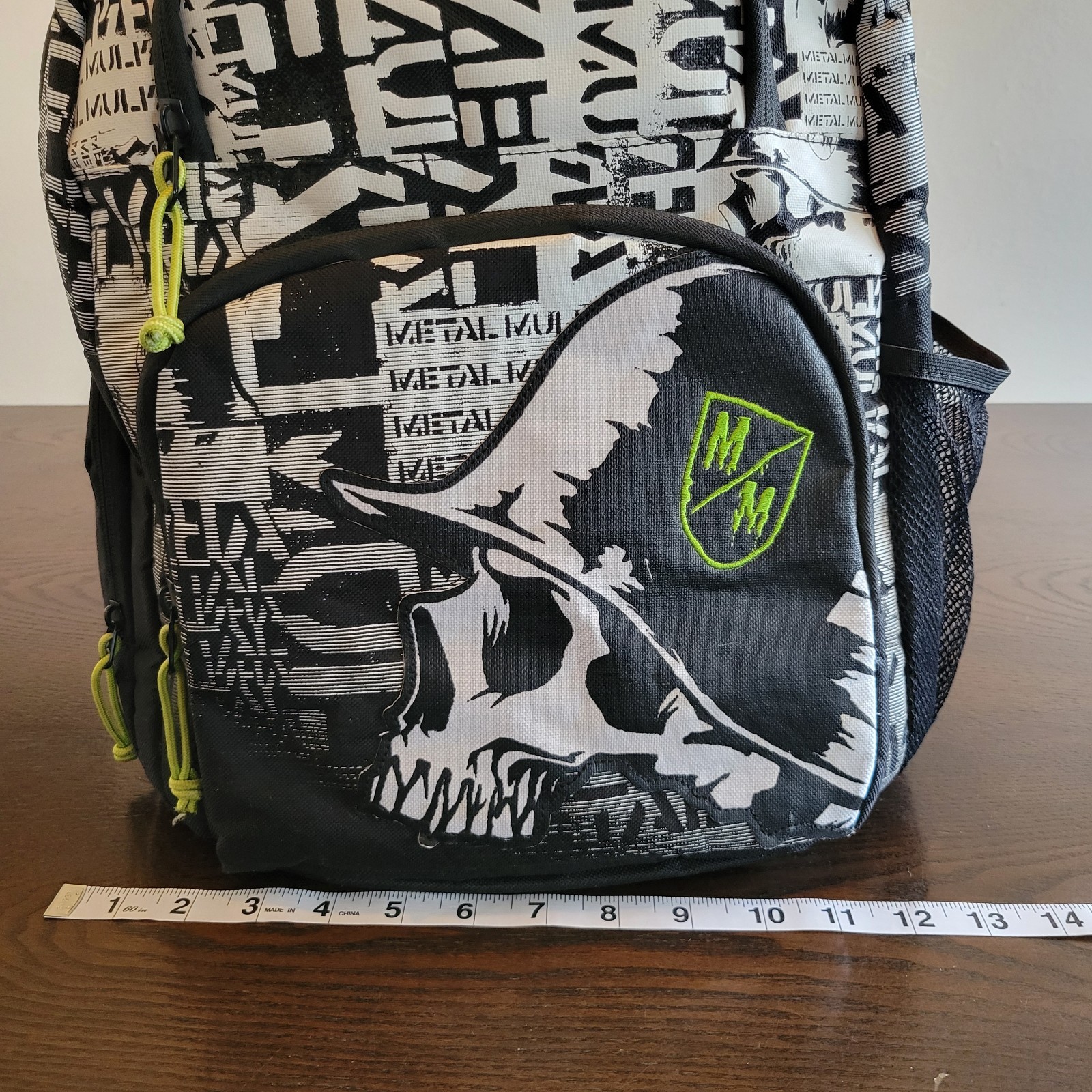 Rare Y2K Metal Mulisha Black Backpack Skate Skull Laptop School BMX