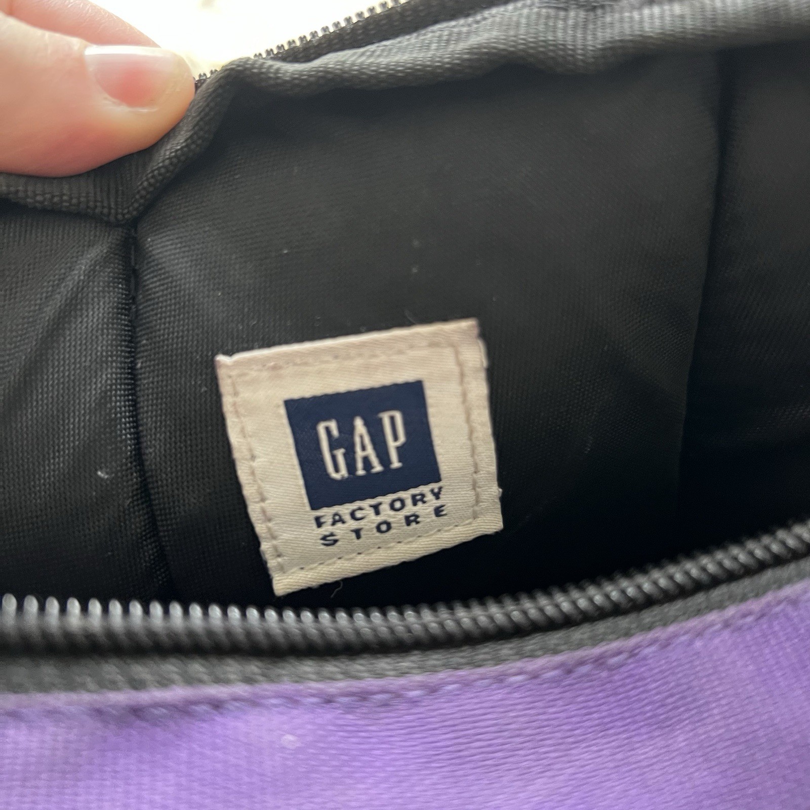 Vintage Y2K Gap Sling One Shoulder Purple Utility Cargo Backpack 2001