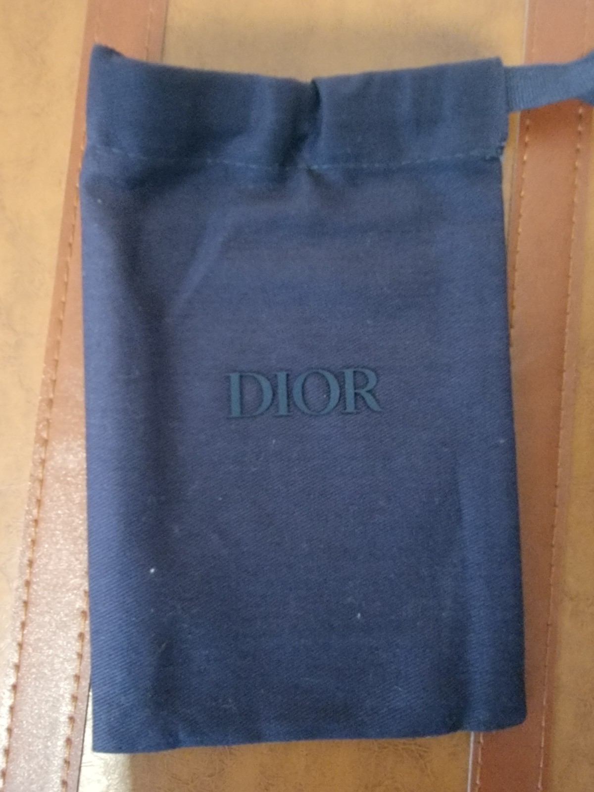 Christian Dior CD Diamond Canvas Pocket Organizer Gray Card Holder Wallet w/ Dus