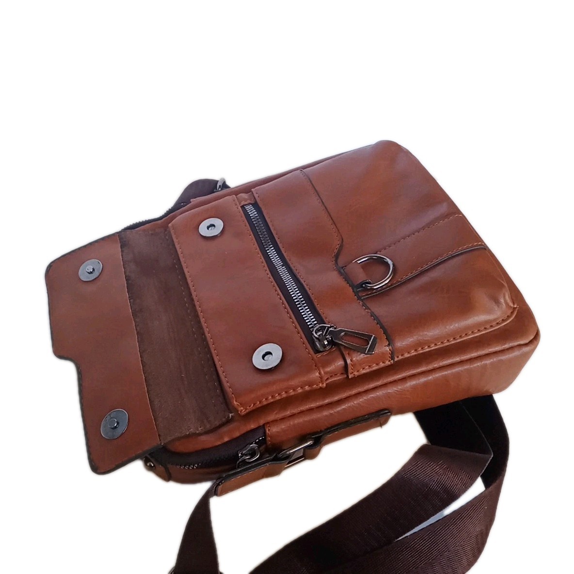 Weixier Service Bag Crossbody JW Ministry Missionary Bible Messenger Brown PU
