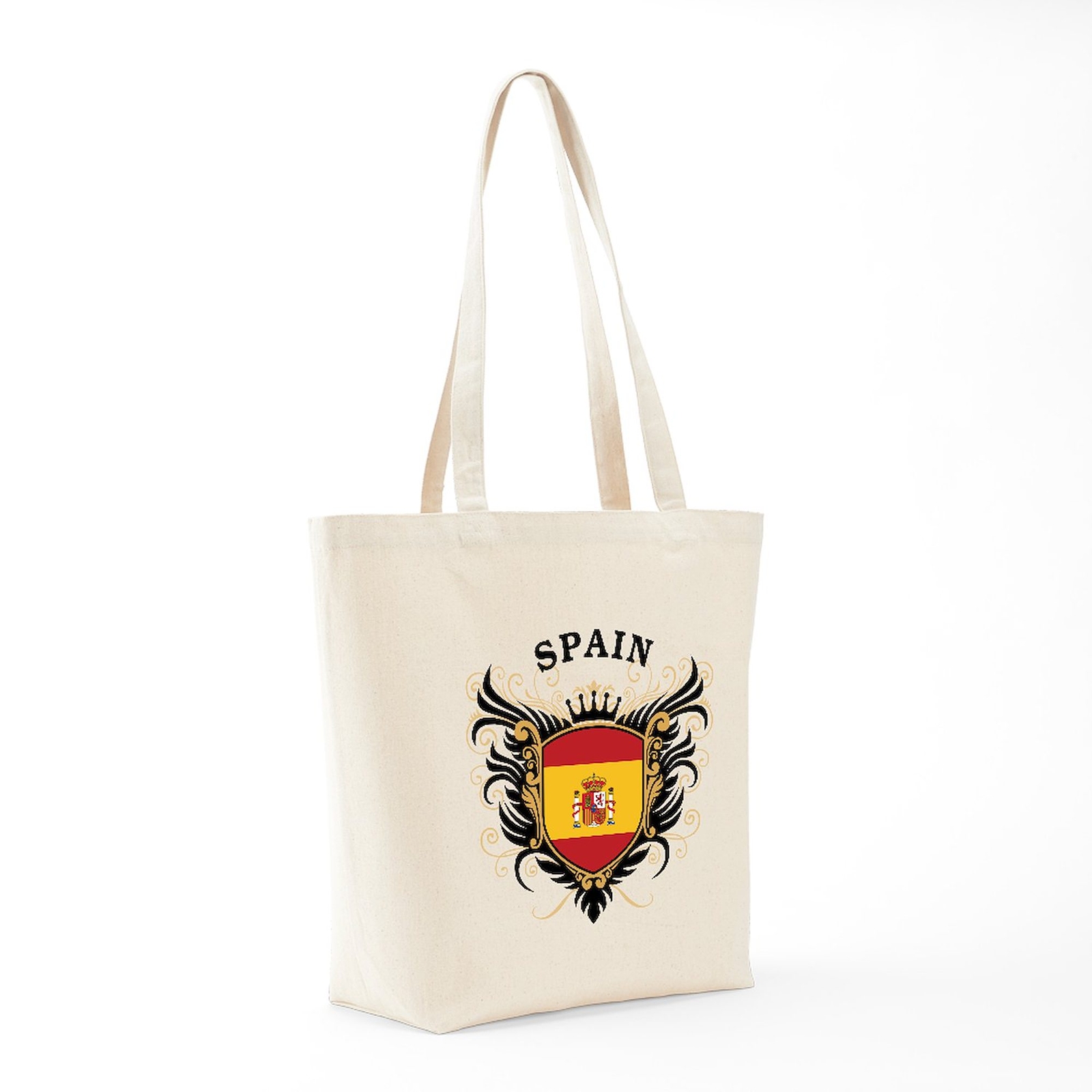 CafePress Spain Natural Canvas Tote Bag, Cloth Shopping Bag (237131735)