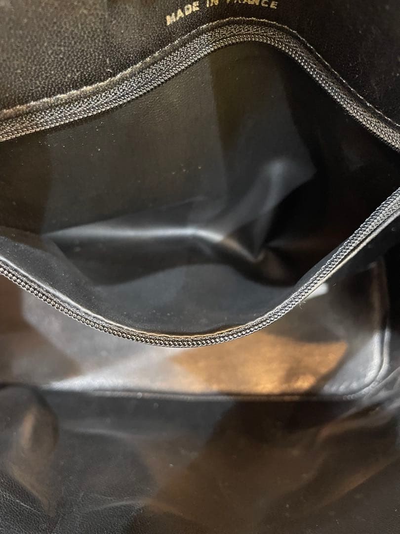 Morabito Ostrich Handbag Large Leather Tote Black 22x30cm