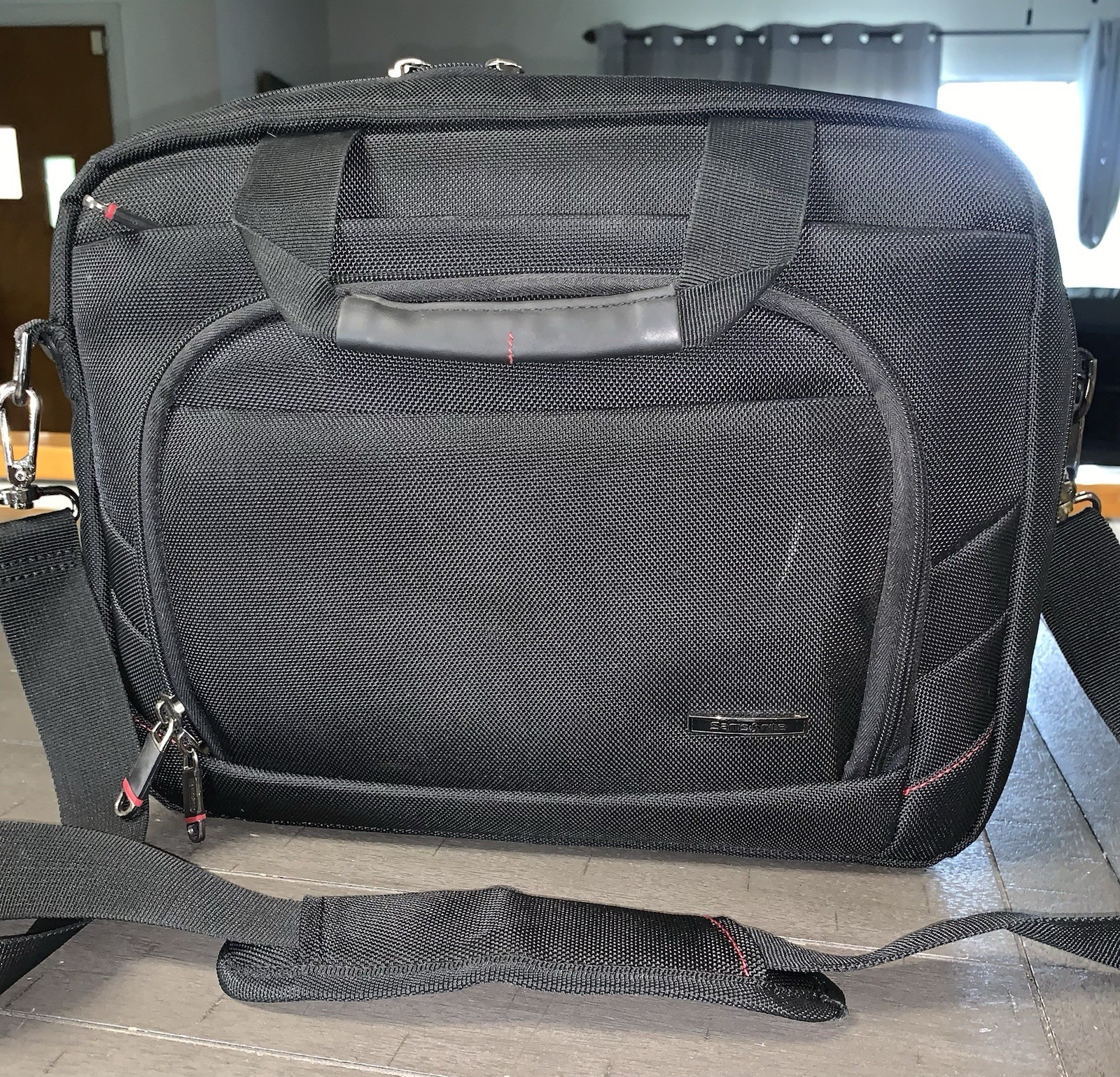 C4 BLACK SAMSONITE 14” LAPTOP BAG CASE BUSINESS BRIEFCASE SHOULDER STRAP CARRYON