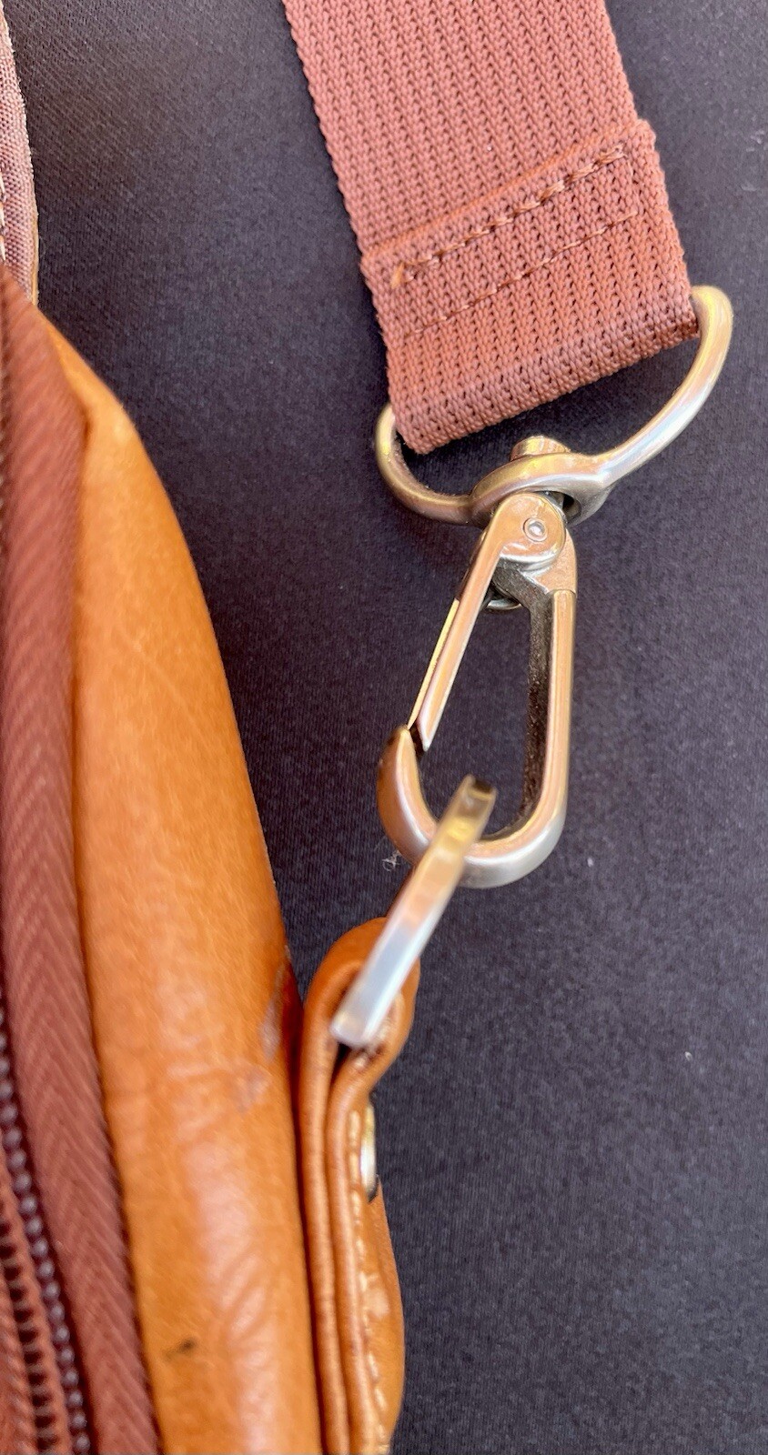 Laptop Bag WILSON’S LEATHER Brown Supple Buttery Briefcase Adj. Strap 16″x 15.5″