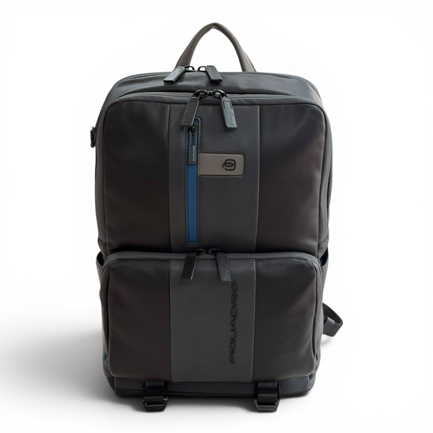 PIQUADRO men’s backpack leather backpack with computer made in Italy notebook