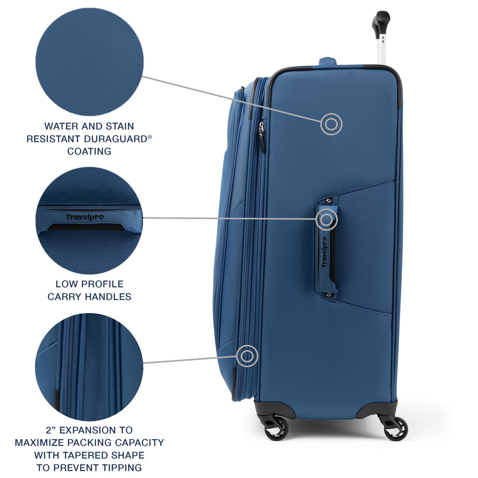 Travelpro Maxlite 5 Softside Expandable Luggage with 4 Spinner Wheels, 29 In U15