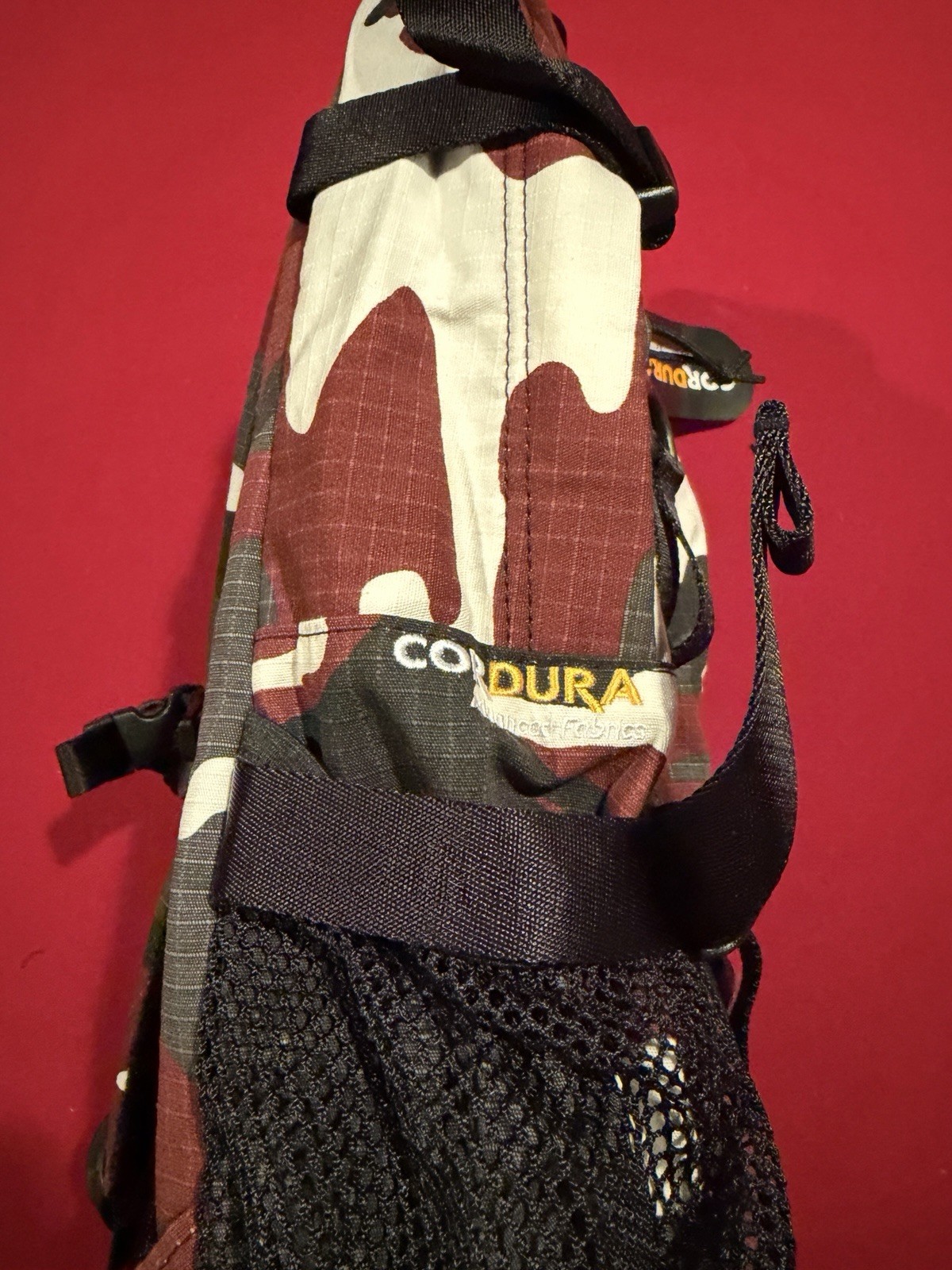 Supreme Logo Red Camo Backpack SS26 *Same Day Ship