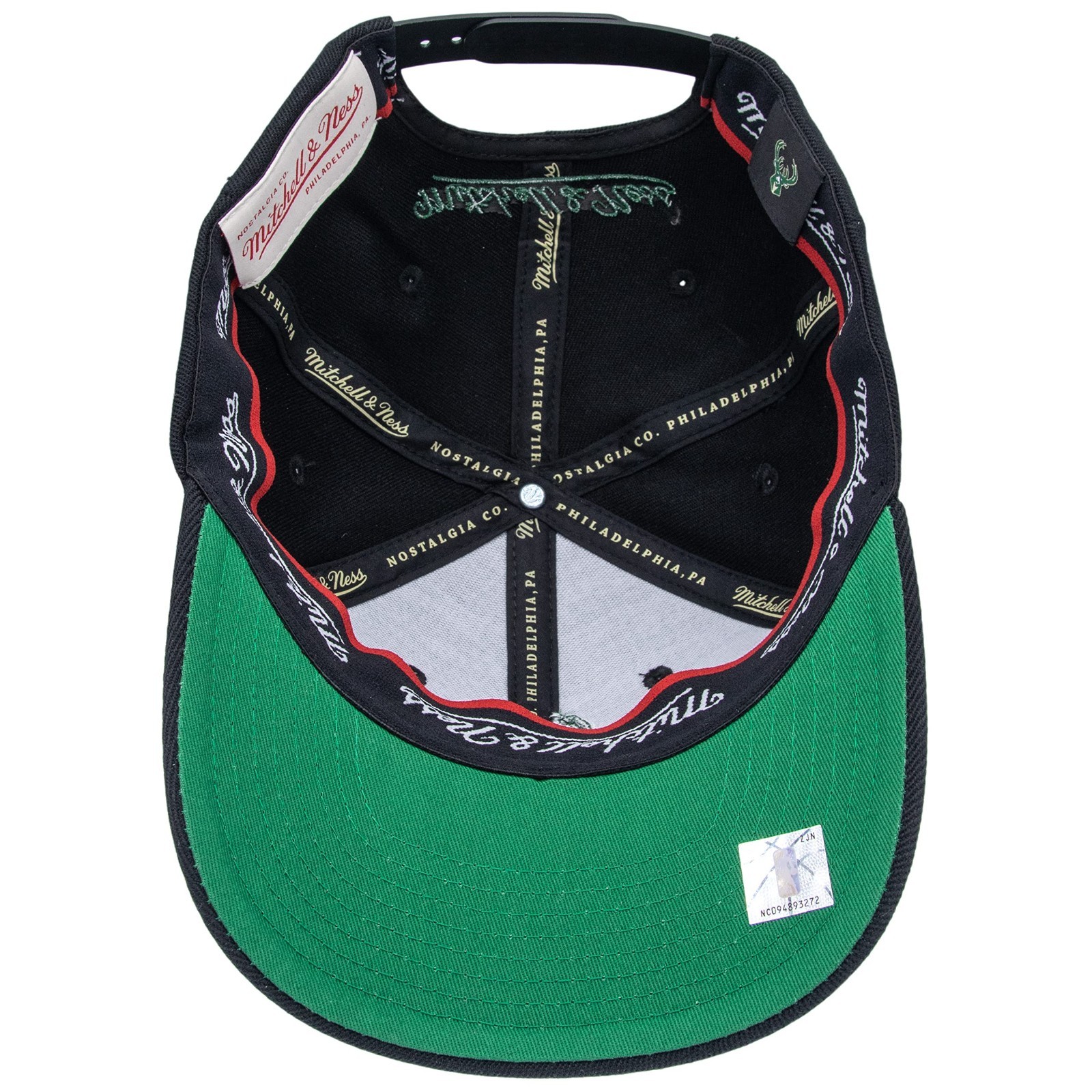 MITCHELL & NESS NBA TEAM LOGO HIGH CROWN SNAPBACK – MILWAUKEE BUCKS