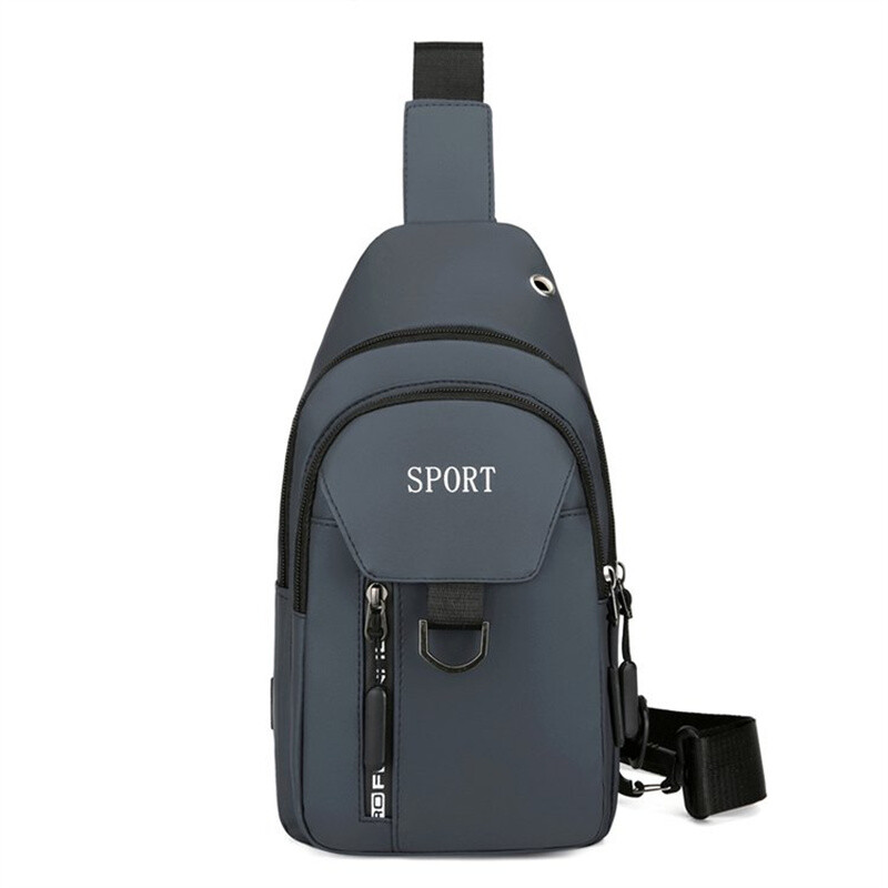 Mens Shoulder Bag Men Sling Crossbody Soft Chest Bags Nylon Casual Backpack
