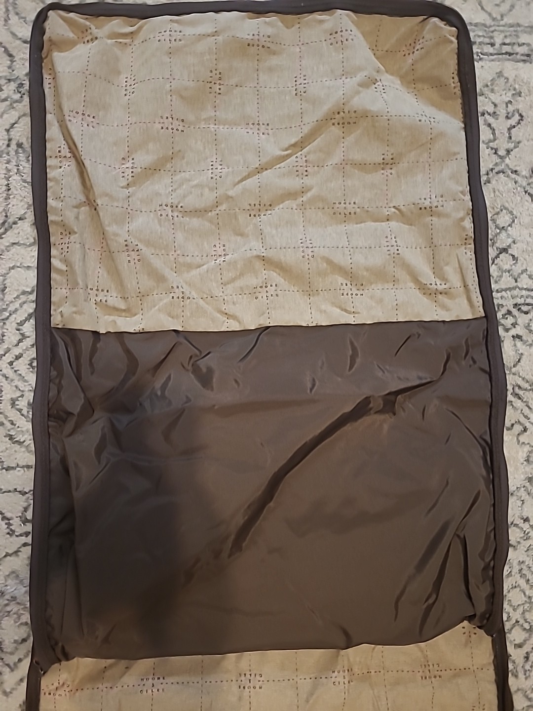 Moore & Giles Gravely Garment Bag Olive & Titan Milled Brown