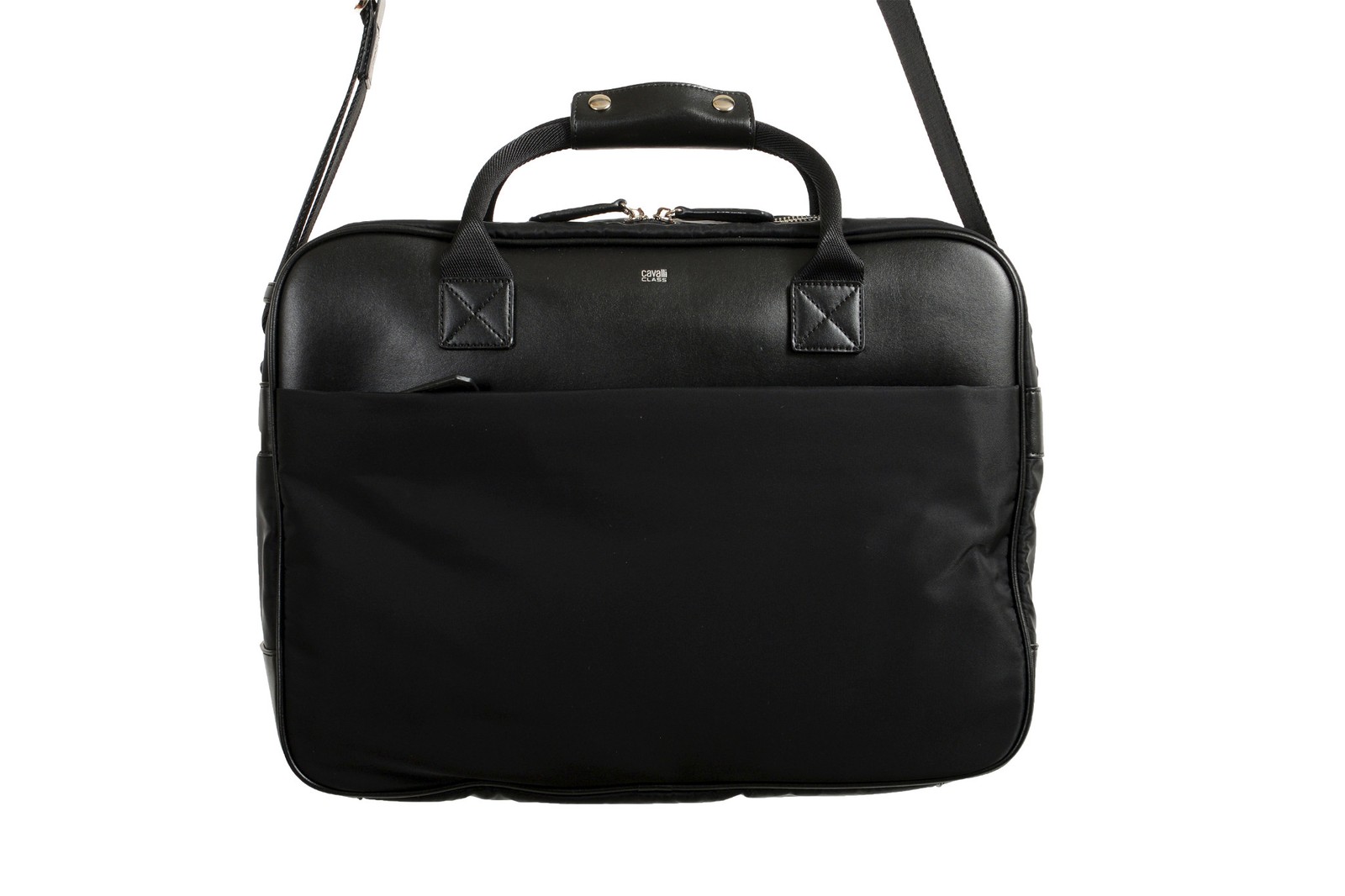 Cavalli Class Men’s “Hunter” Black Briefcase Bag