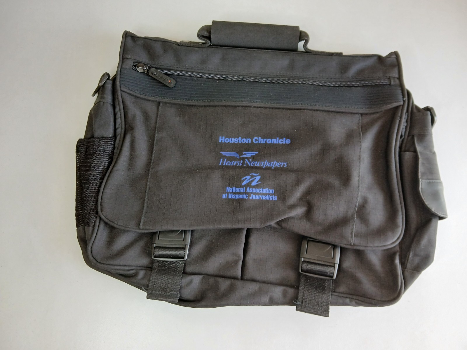 HOUSTON CHRONICLE HEARST NEWSPAPERS Black Laptop Carryon Attache Shoulder Bag