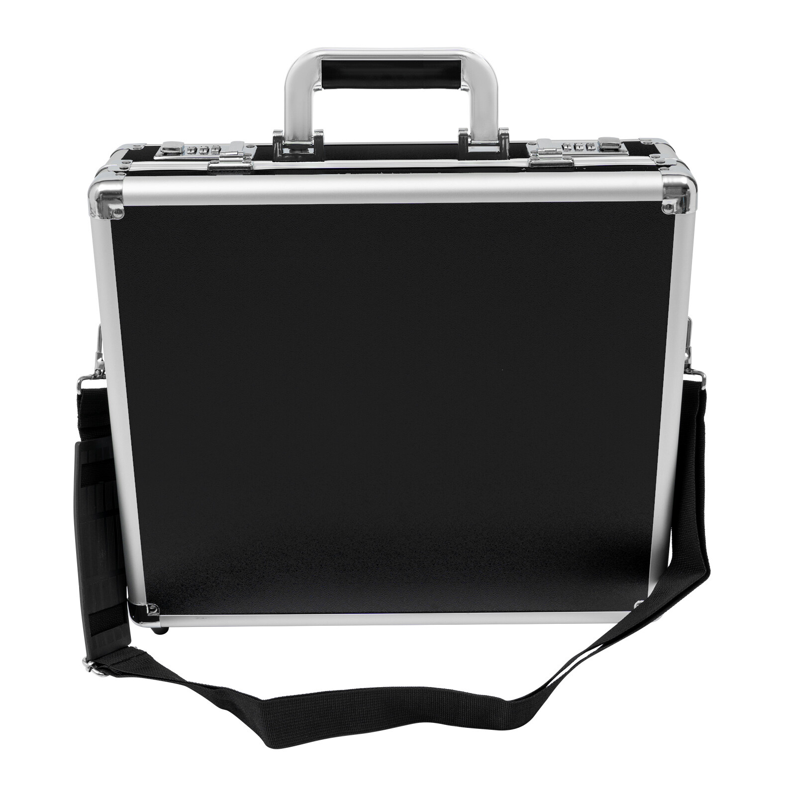 Aluminum Hard Case Big Capacity with Combination Lock Briefcase with Pocket New