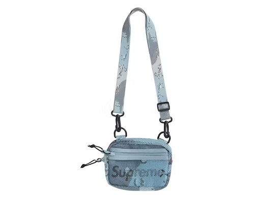 Supreme SS20 Mesh Shoulder Bag Blue Chocolate Chip Camo