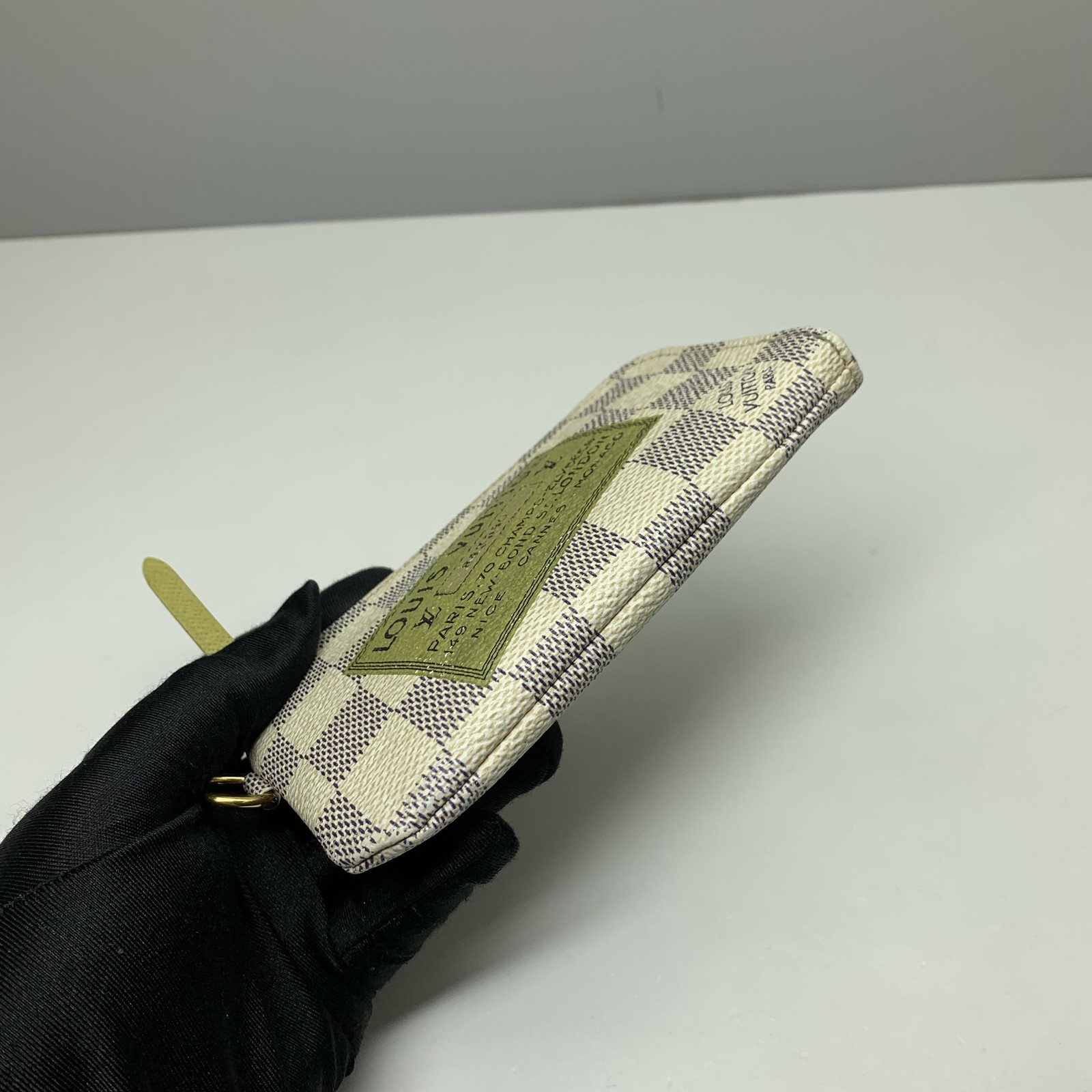 Louis Vuitton Pre-Owned Authentic – Coin Purse White N63085 14×8×1cm Canvas