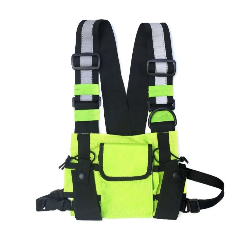 Functional Tactical Chest Bag For Men Fashion Bullet Hip Hop Vest Streetwear Bag