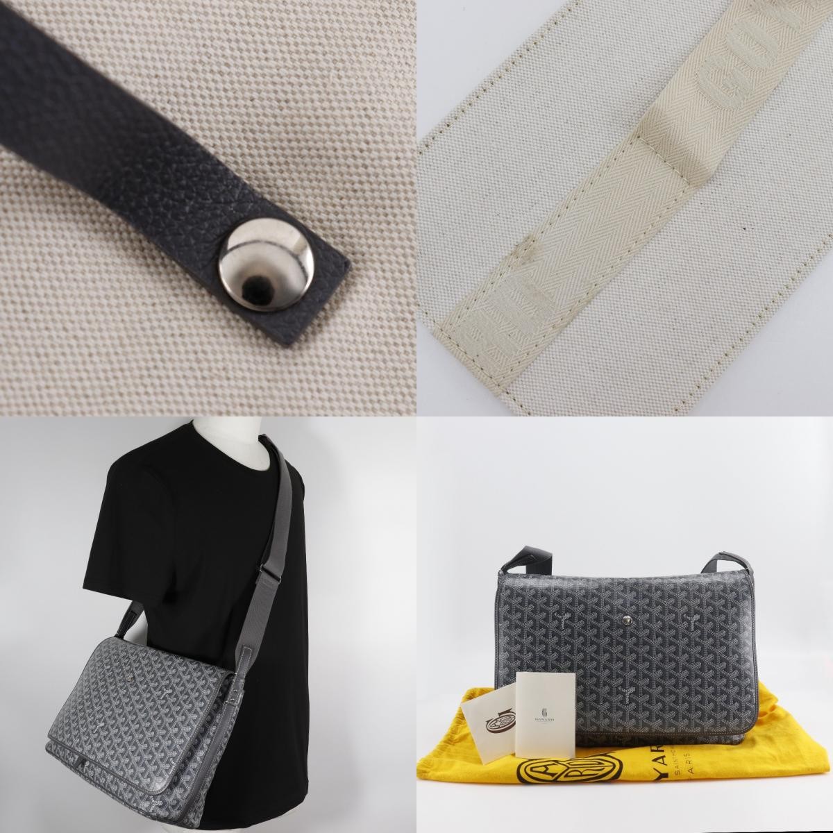 GOYARD Capecian MM Shoulder Bag CAPETIMMLTY51CG51P gray PVC unisex