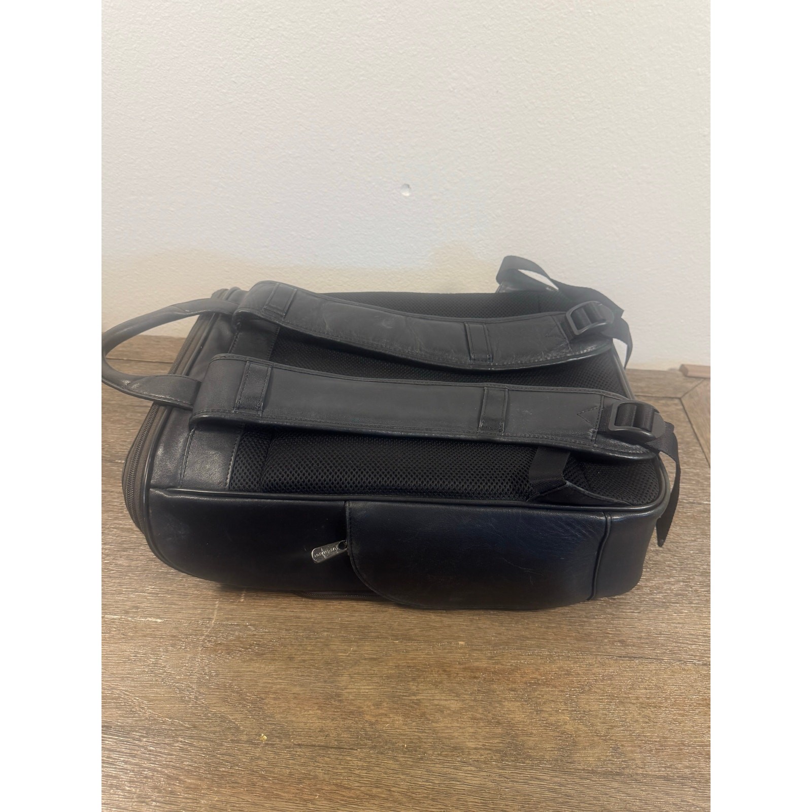 Designer x Hartmann Metropolitan Executive Backpack Deep Black Leather
