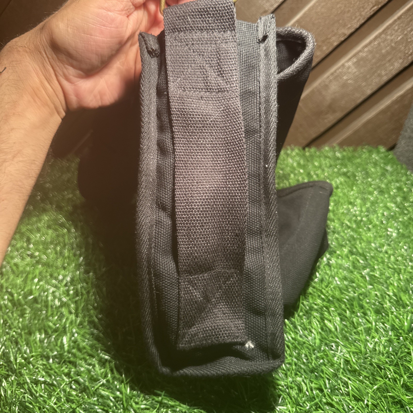 Rapdom Black Canvas Military Field Bag Tactical Shoulder Messenger 10x10x4 R34