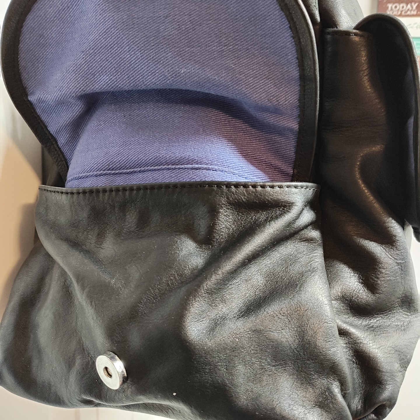 Cole Haan Black Leather WeekenderDuffleTravel Bag 19x12x10 Hand Shoulder Strap