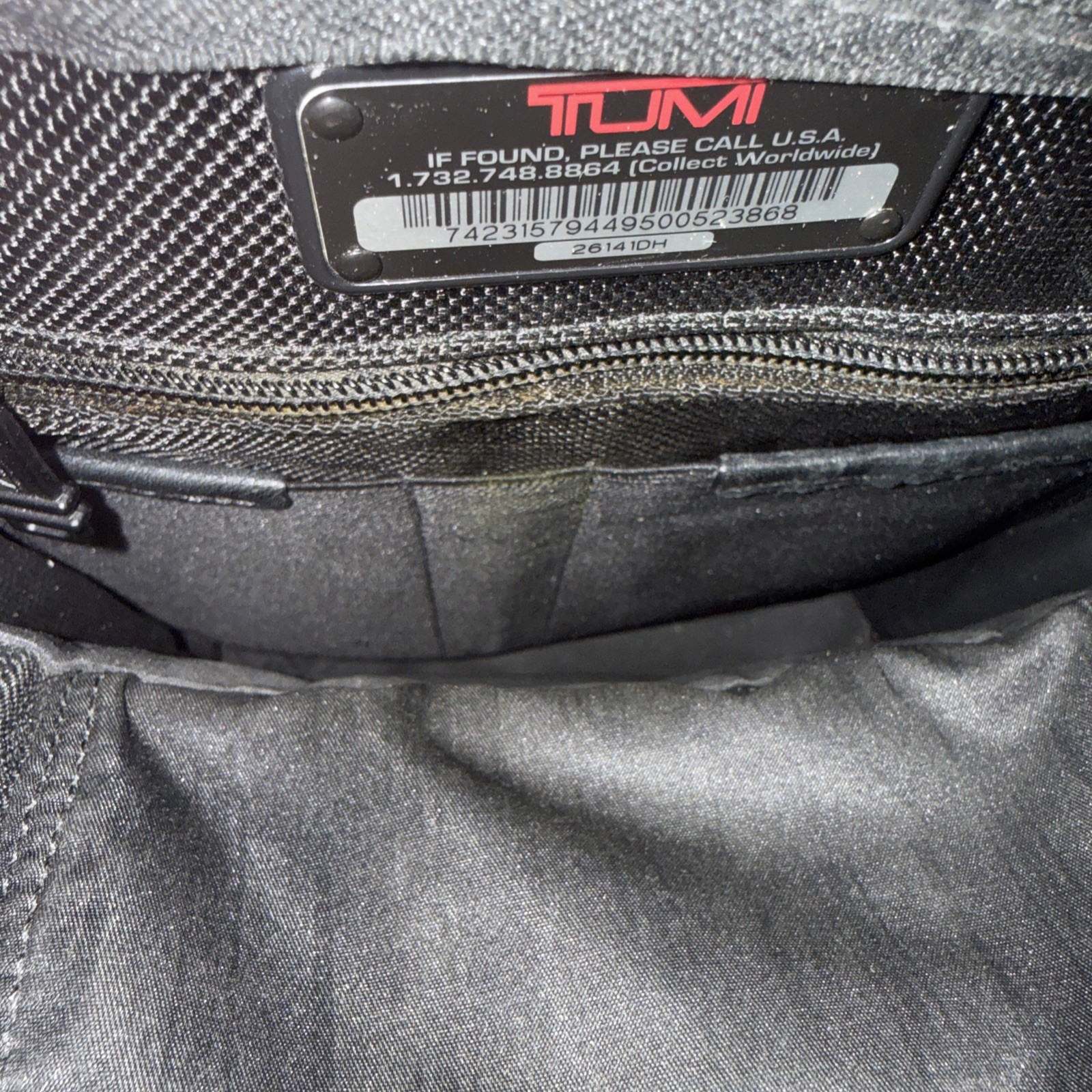 Tumi Alpha 3 Black Ballistic Nylon Designer Expandable Organizer Laptop Brief