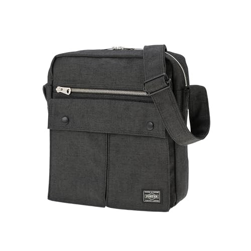 PORTER SMOKY Shoulder Bag 592-26368 Black CORDURA Duck Made in Japan New Y870197