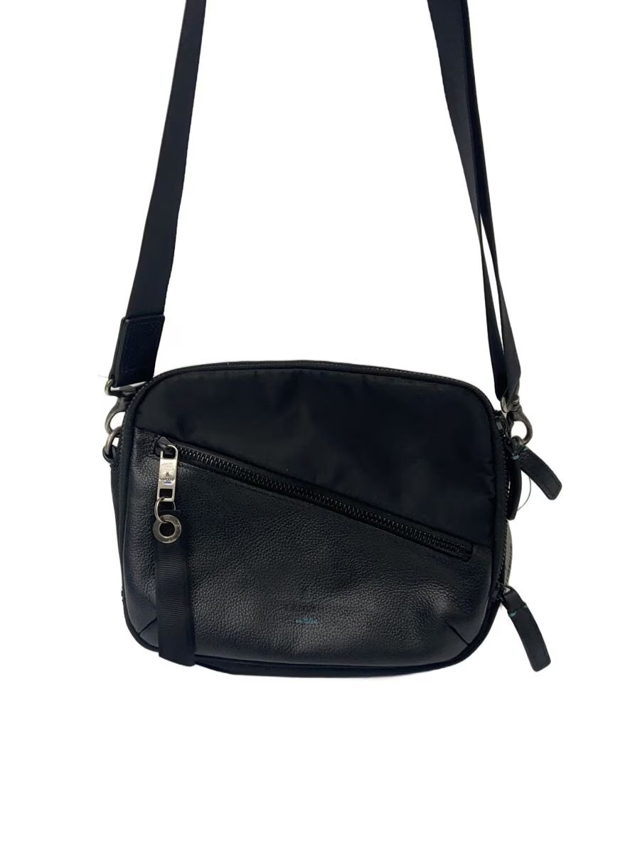 LANVIN shoulder bag leather black plain