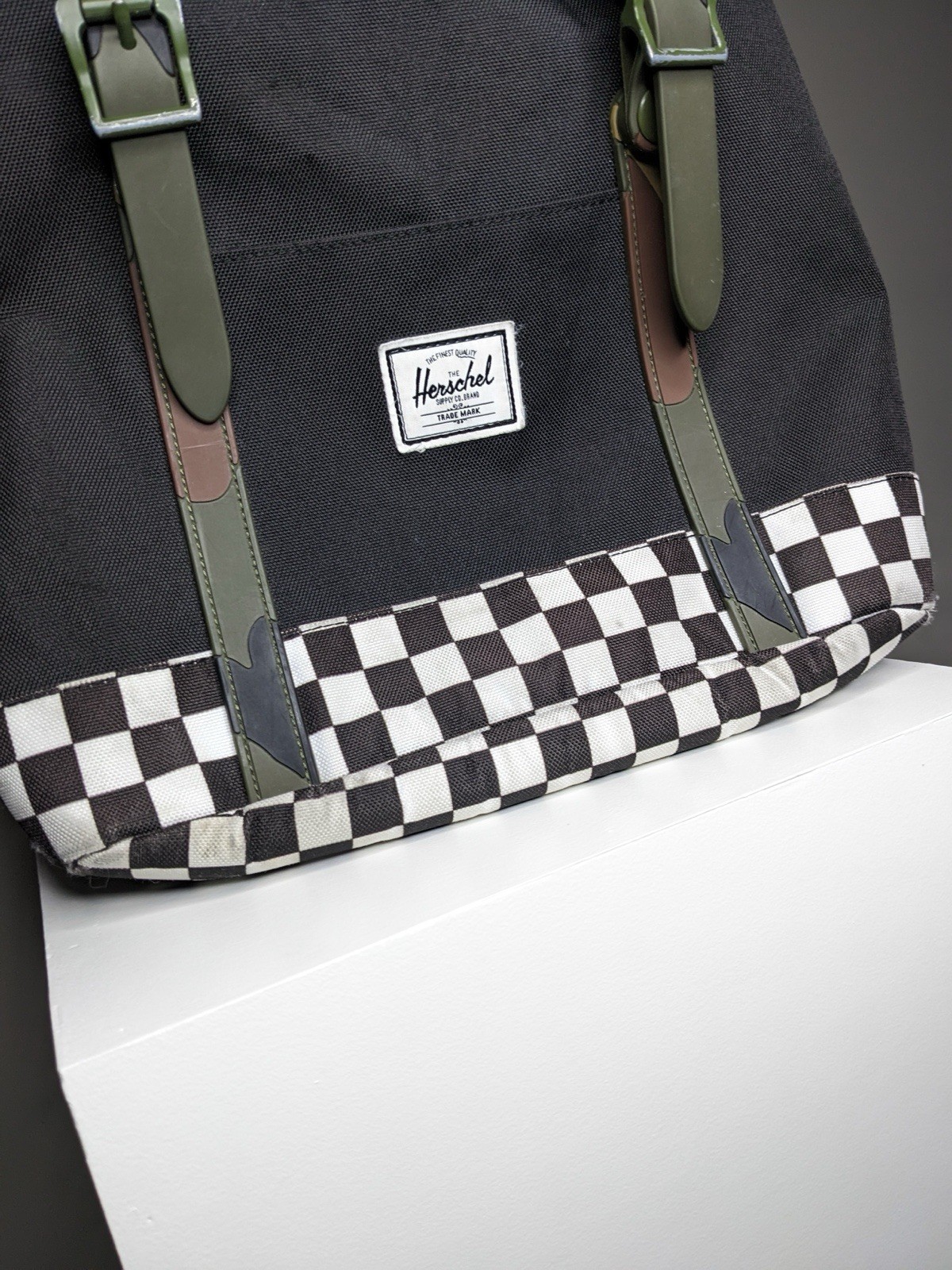 Herschel Supply Co Retreat Backpack Camo Checkered Strap Bag Standard 23.0L 18″