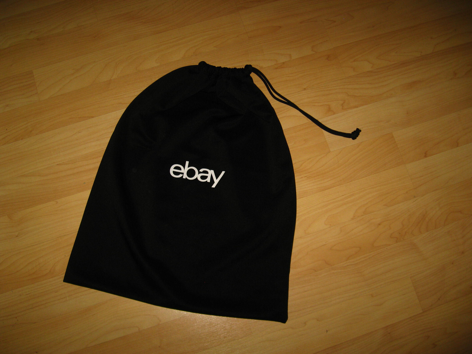 Ebay Brand Logo Drawstring Bag – Black & White 24″ X 19″ Polyester Knit NWOT