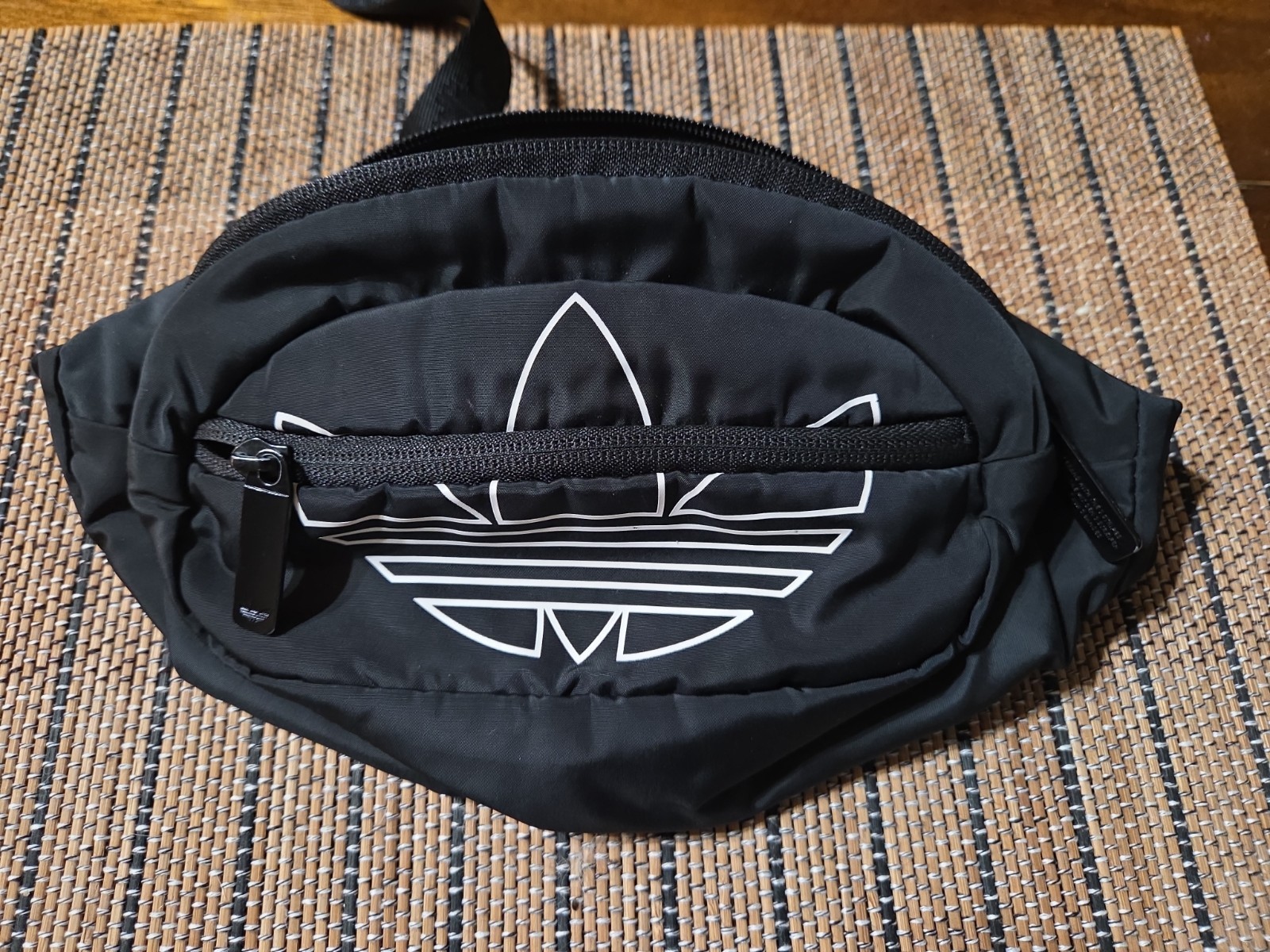 Adidas TREFOIL National ORIGINAL Crossbody Waist Bag Fanny Pack Belt BLACK-NWT