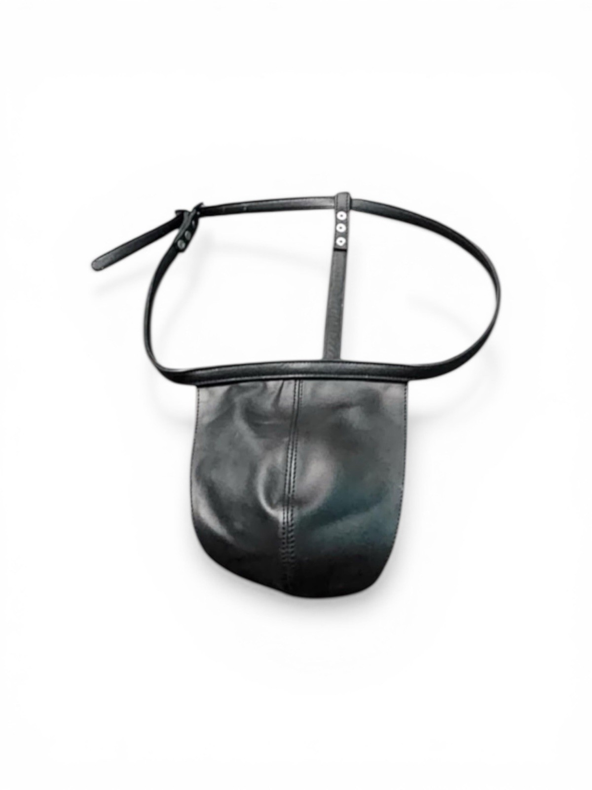 Real Leather Jockstrap: Detachable Pouch, Custom Fit Made to Order