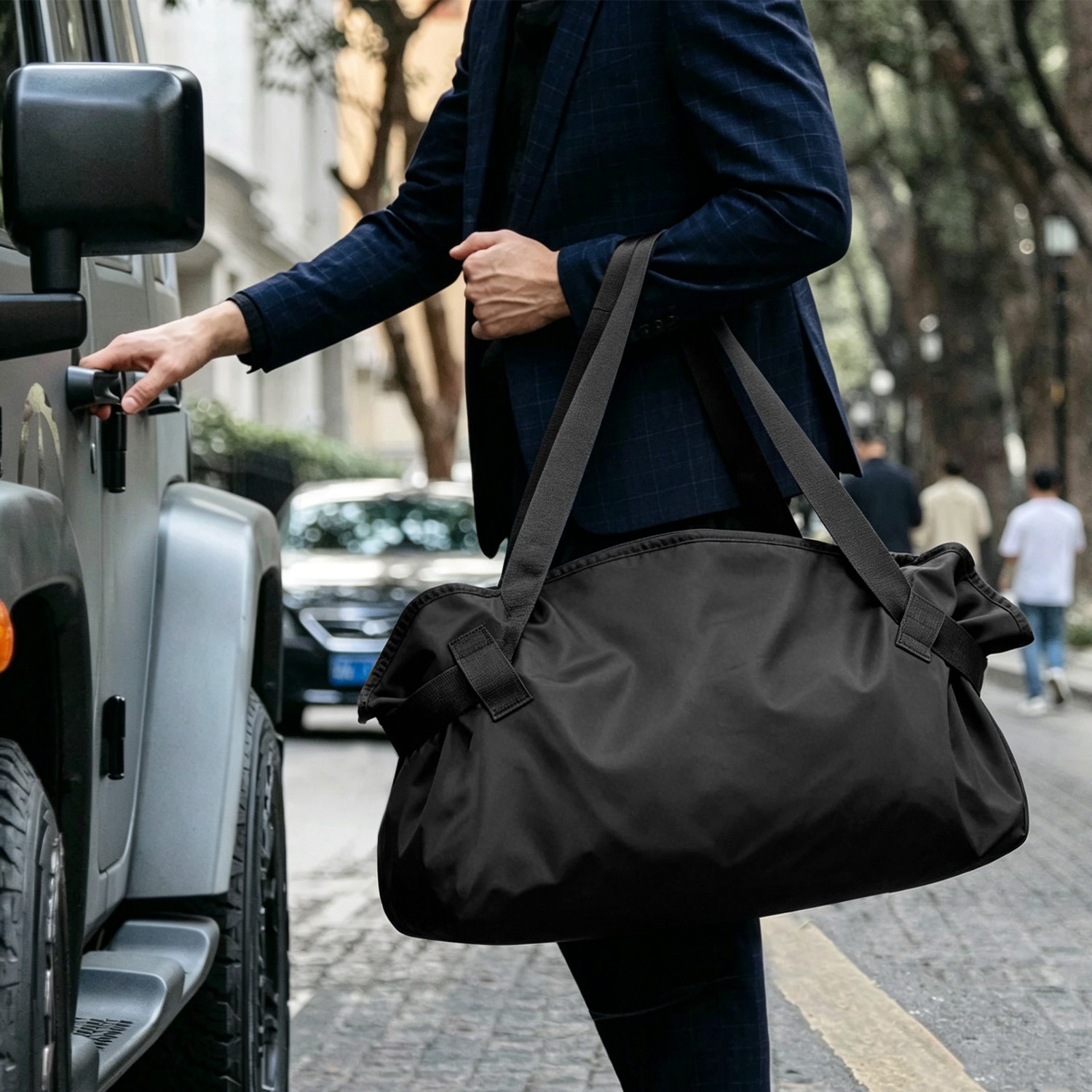 Large-Capacity Single-Shoulder Tote Bag Versatile Hobo Bag for Daily Travel Work