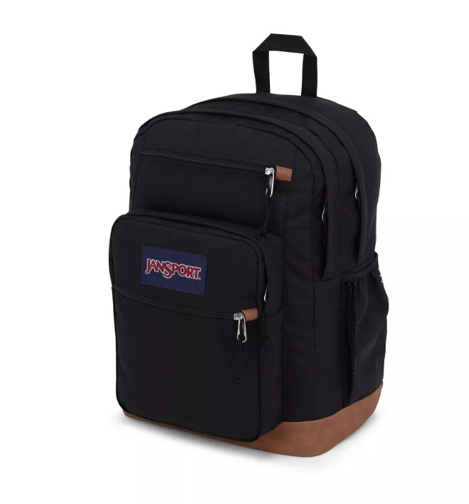 JanSport Cool Student Backpack Black 15″ Laptop Sleeve 34L School Travel Bookbag