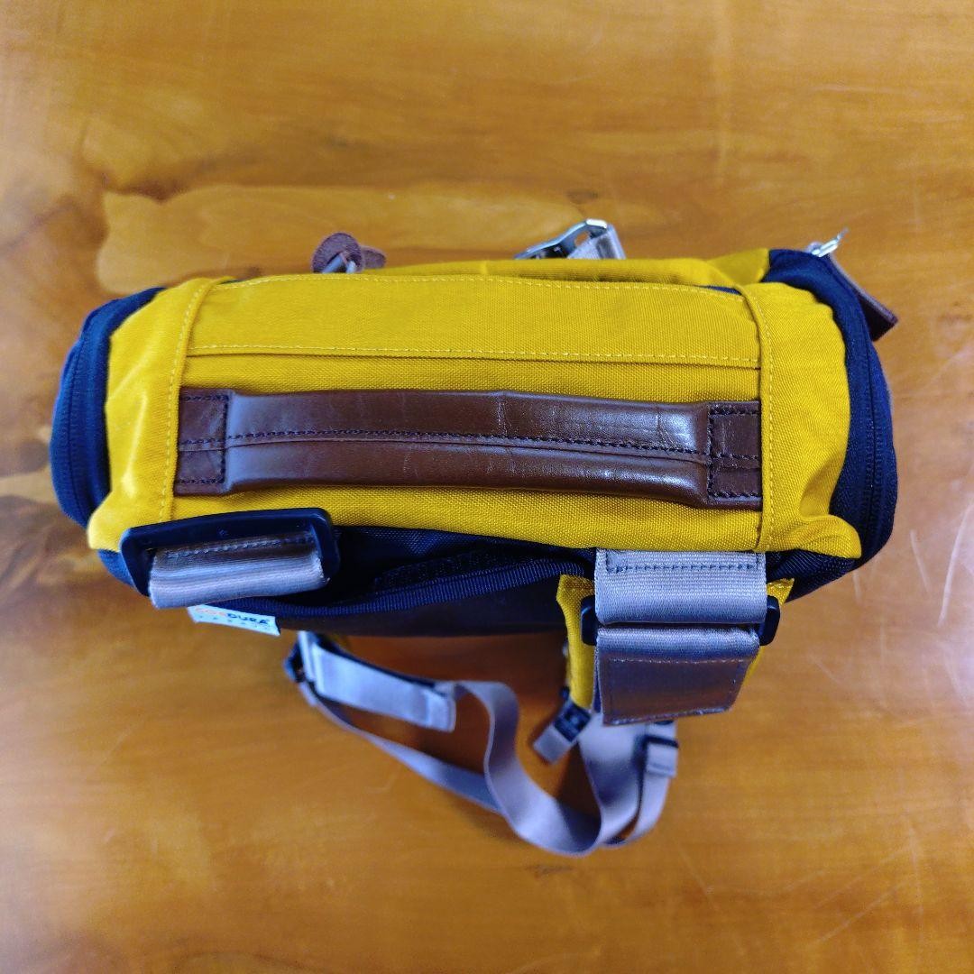 Master-Piece Shoulder Bag Yellow Black Used 50x30cm Japan