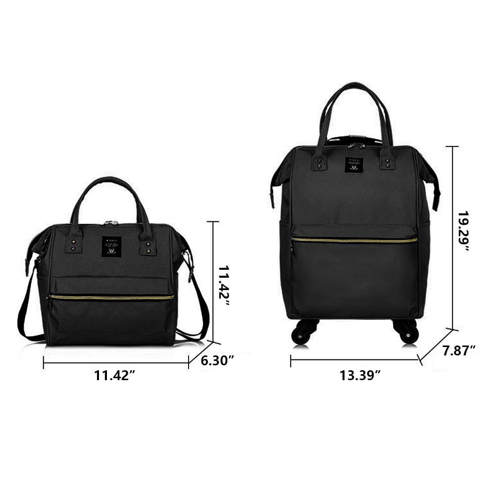 4 Wheel 20″ Traveler Lightweight Rolling Carry On Luggage Softside Suitcase