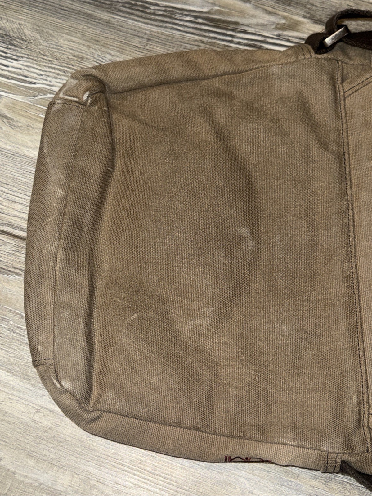 Tumi T-Tech Essential Gear Brown Waxed Cavas Crossbody used GC