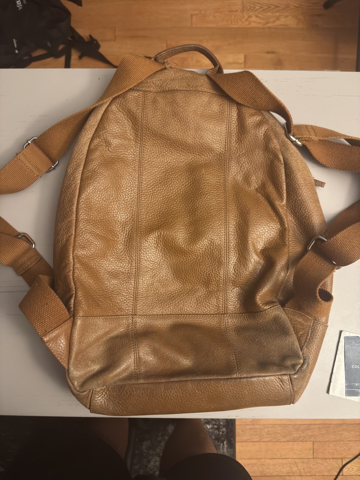 Cole Haan Chdm11026/Backpack/Daypack/Rucksack/Leather/Brown/Brown/Plain/Bag