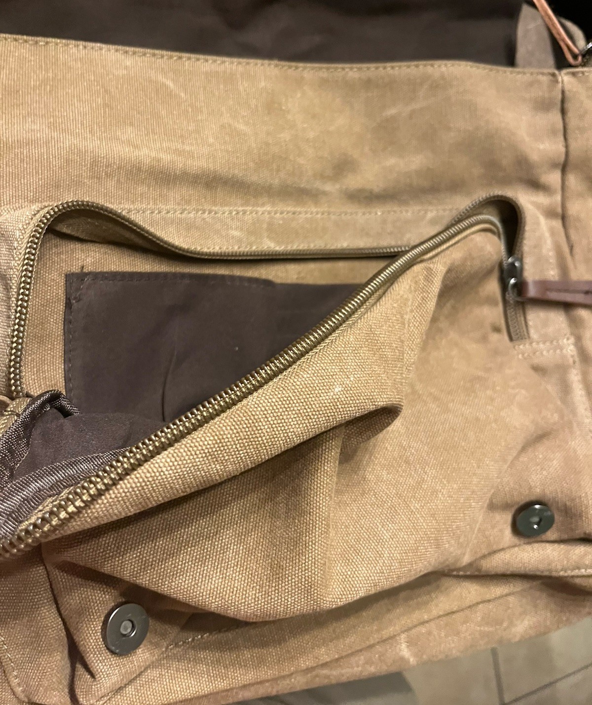 Brown Men’s Canvas Messenger Shoulder Bag Crossbody School Book Bags Satchel