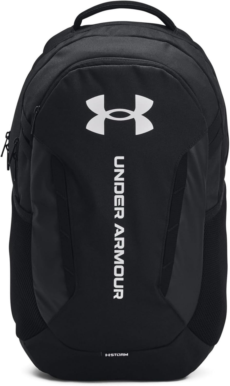 Unisex-Adult Hustle 6.0 Backpack, (002) Black/Black/White, One Size Fits Most