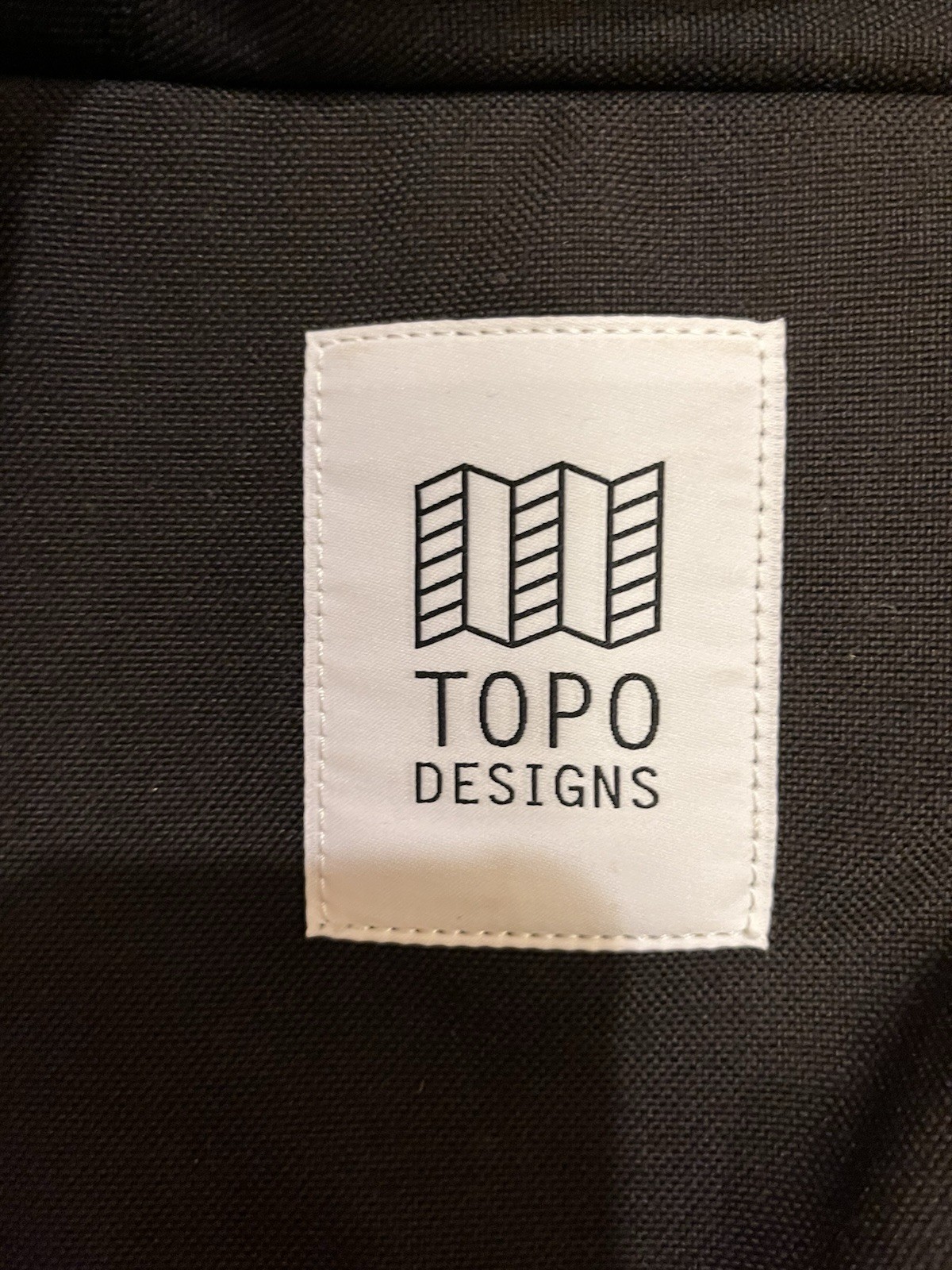Topo Designs Y-Pack Laptop BACKPACK Black Google App Logo Flap Bag Tote Travel
