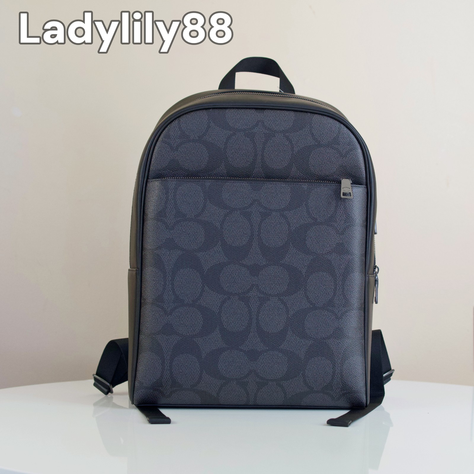 NWT Coach CBI70 Owen Backpack In Signature Canvas Smooth Calf Leather