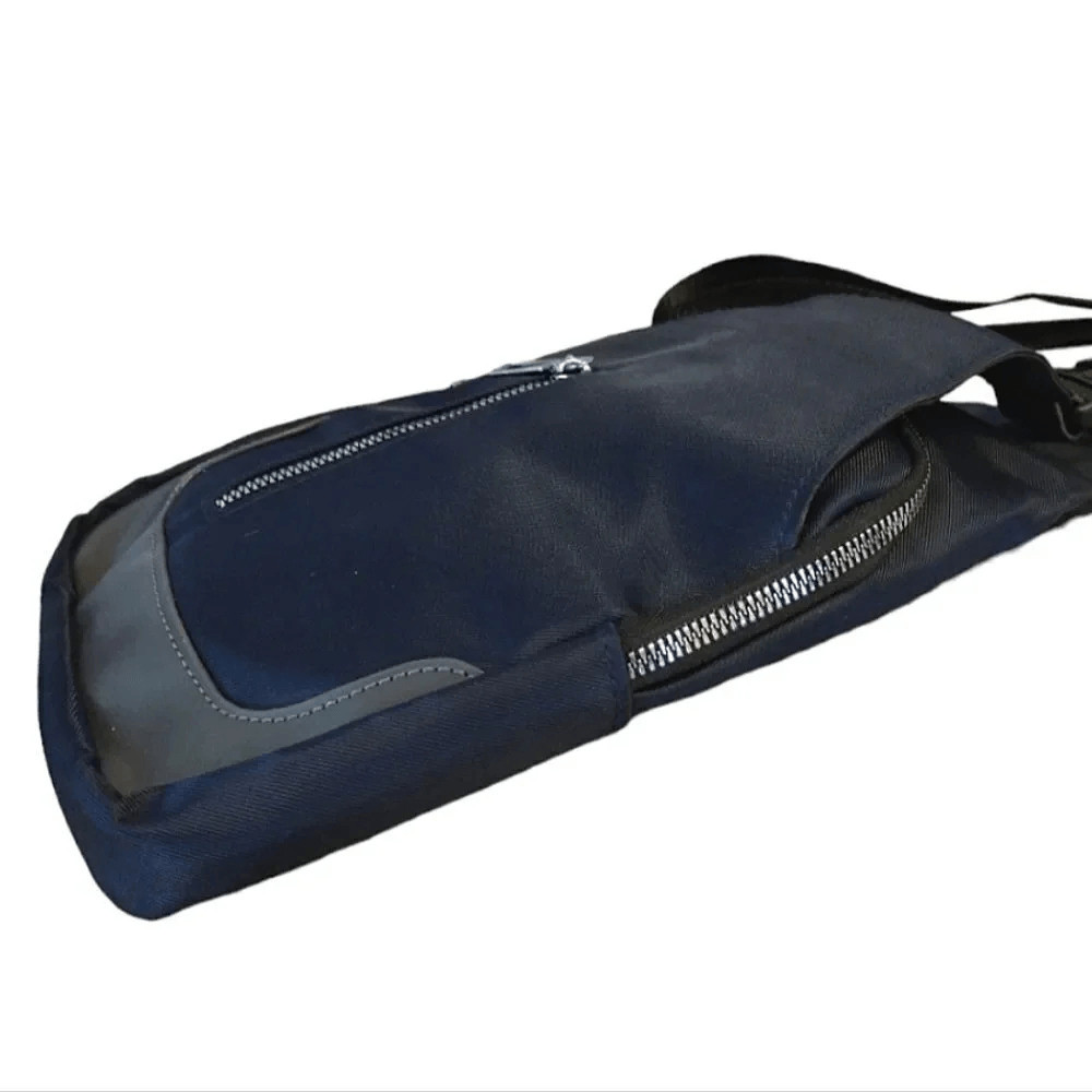 Blue Black Crossbody Sling Bag with USB Port and Cable NWOT