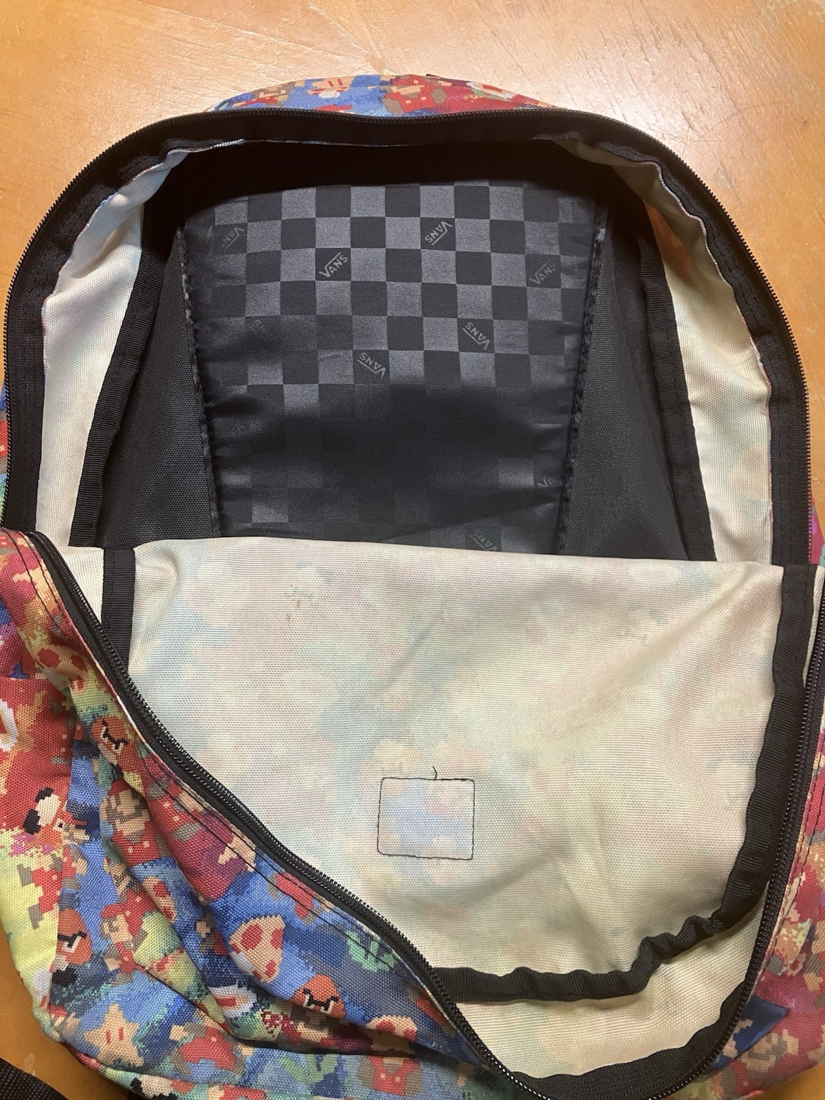 Vans x Nintendo Super Mario Bros Old Skool II Backpack 8-Bit Print Tagged 2016