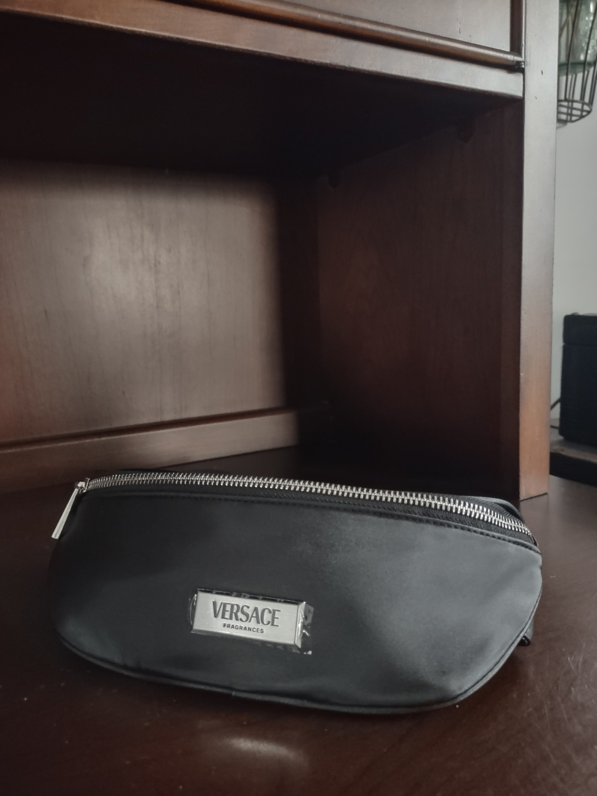 Versace Luxury Belt Bag Black Waist Travel Fanny Pack Brand New Authentic