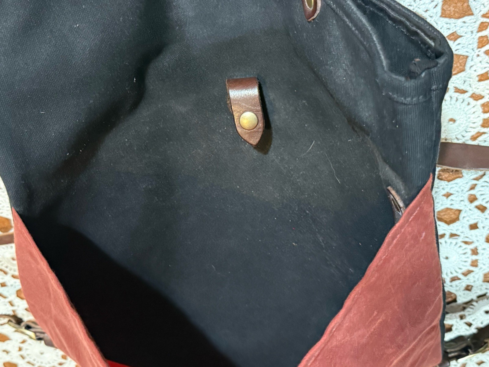 AtomicFreedom Back Tote Backpack USA Waxed Canvas Leather Straps Bag Carry All