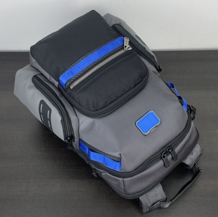 TUMI ALPHA BRAVO Navigation Backpack Bag Business Sports Gray Blue 232793