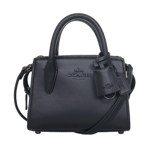 Coach Andrea Refined Calf Leather Mini Carryall Shoulder Bag FCO974 CO974 Black
