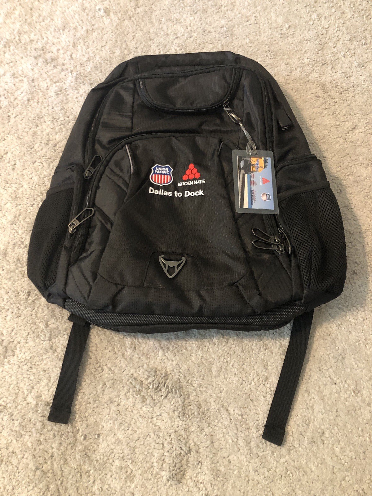 Leed’s Checkmate Union Pacific Railroad Embroidered Black Corporate Backpack