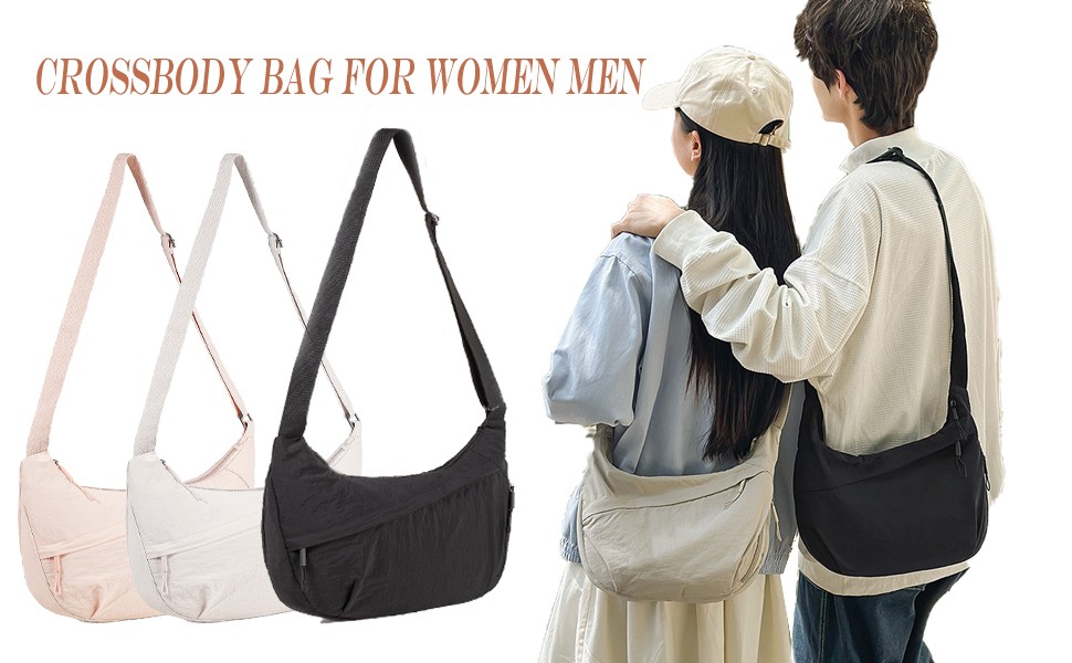 Men’s Women’s Shoulder Bag Business Casual Crossbody Bag Waterproof Multi Pocket